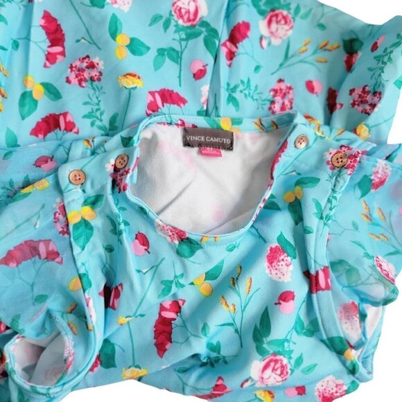 Vince Camuto Girls Floral Romper Little Girls Size 6X - Picture 3 of 8